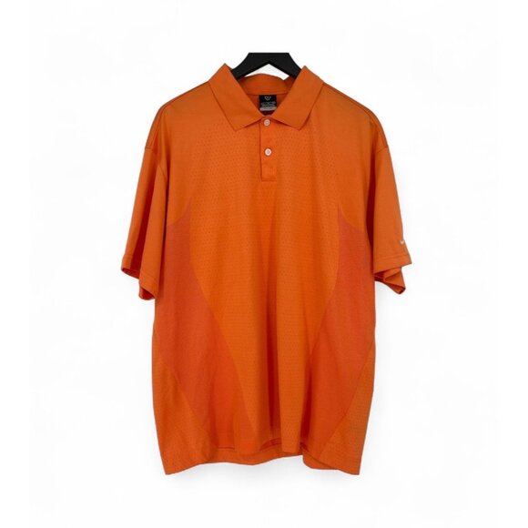 Vintage Nike Golf Performance Polo Fit Dry Mens Size XL Orange 194474-805 - Picture 1 of 5